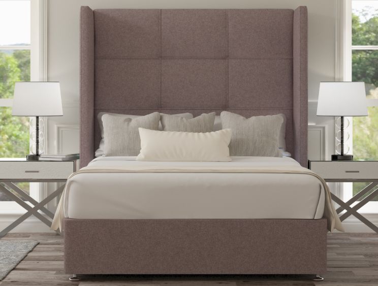 Oaklyn Classic Non Storage Gouache Raspberry Super King Size Base and Headboard