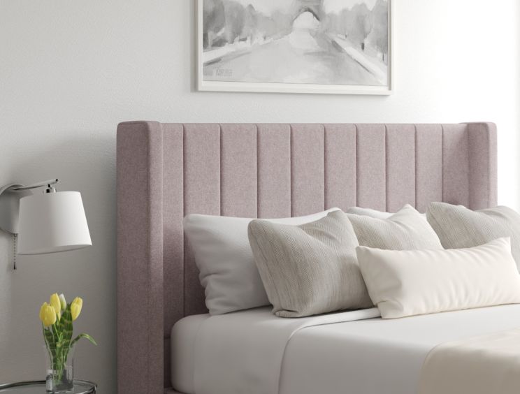Aurelia Ottoman Super King Size Gouache Raspberry Headboard & Base