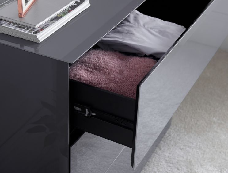 Linea 3 Drawer Chest Grey