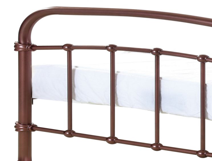 Halston Copper King Size Bed Frame, Copper Bed Frame King