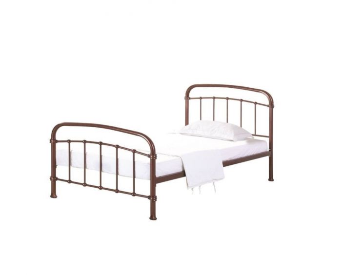 Halston Copper Single Bed Frame