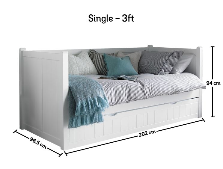 Hampton Day Bed With Liv & Lou Underbed Frame Only