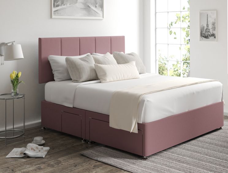 Hannah Classic 4Drw Continental Gatsby Rose Headboard and Base Only