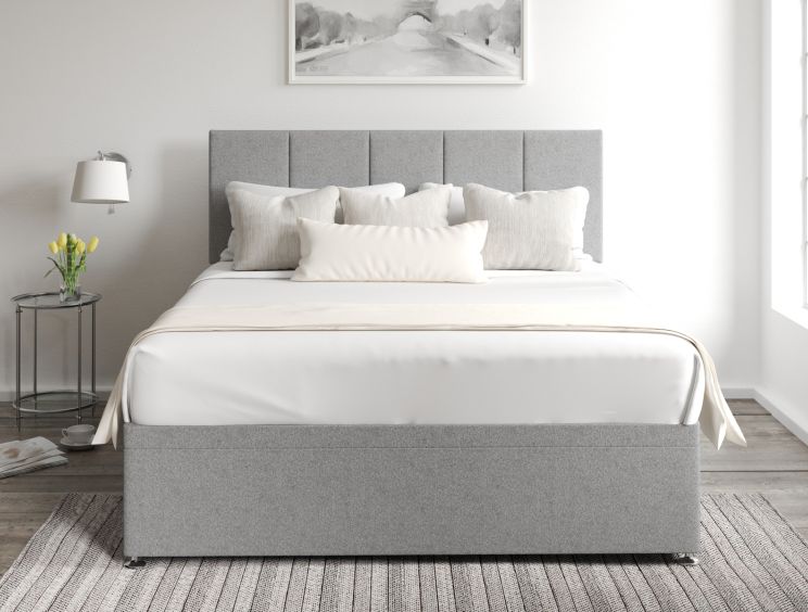 Hannah Ottoman Double Arran Pebble Headboard & Base