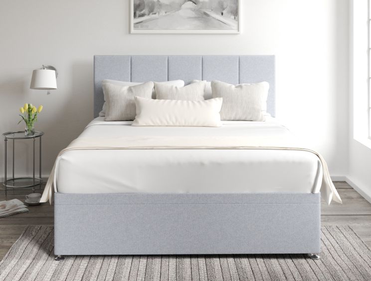 Hannah Ottoman King Size Gouache Eau De Nil Headboard & Base