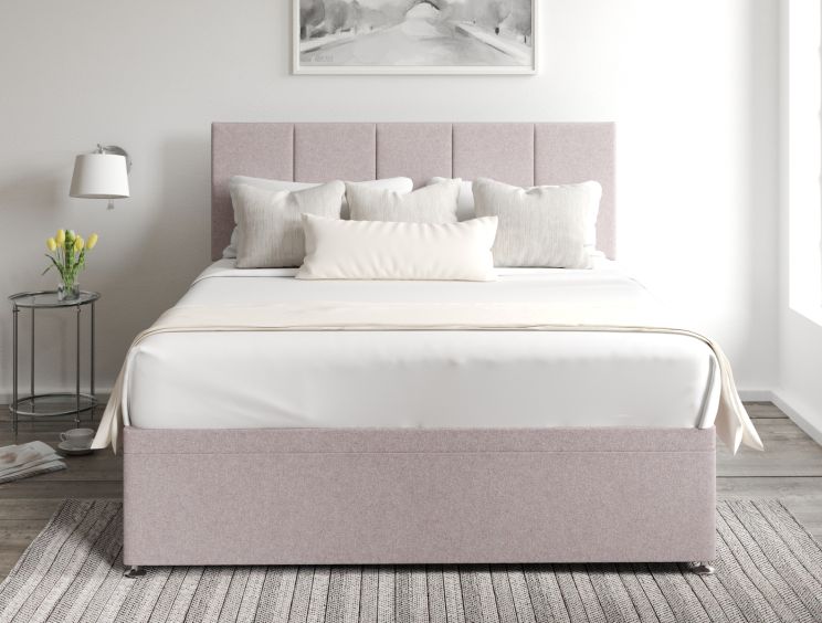 Hannah Ottoman Compact Double Gouache Raspberry Headboard & Base