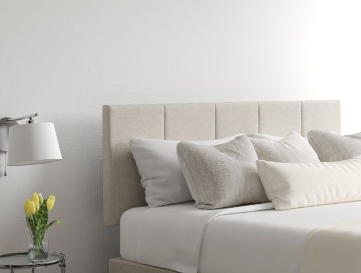 Hannah Classic 4Drw Compact Double Trebla Flax Headboard & Base