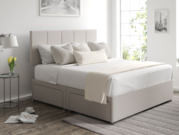 Hannah Classic 4Drw Double Arran Natural Headboard & Base