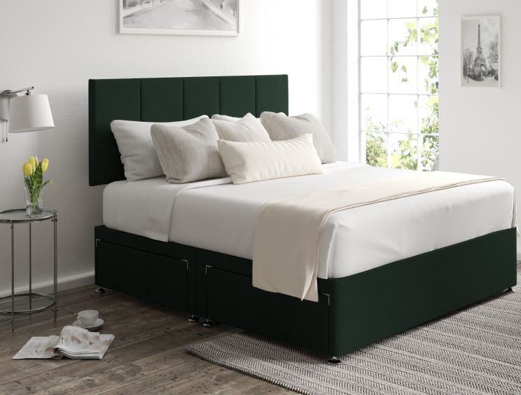 Hannah Classic 4 Drw Gatsby Forest Headboard and Base Only