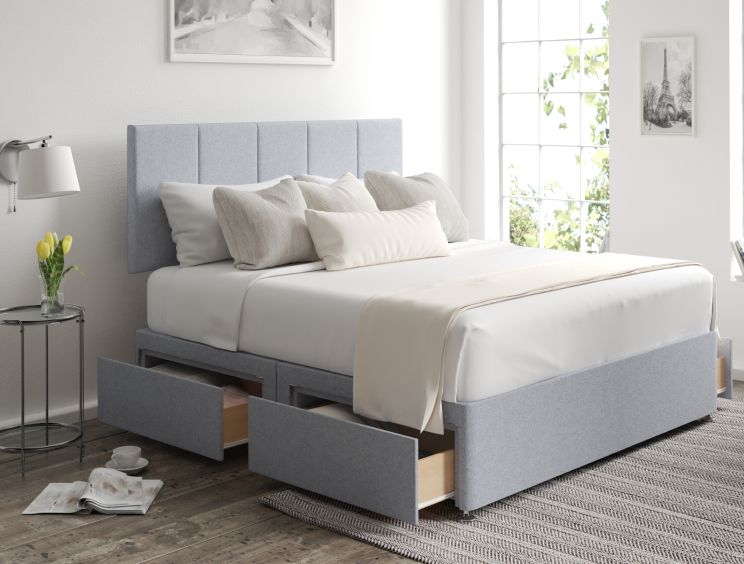 Hannah Classic 4Drw Double Gouache Eau De Nil Headboard & Base
