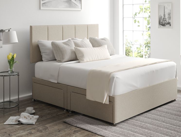Hannah Classic 4Drw Double Trebla Stone Headboard & Base