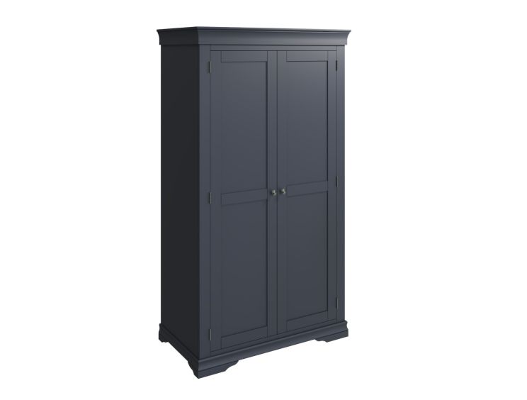 Harley Midnight Grey 2 Door Hanging Wardrobe Only