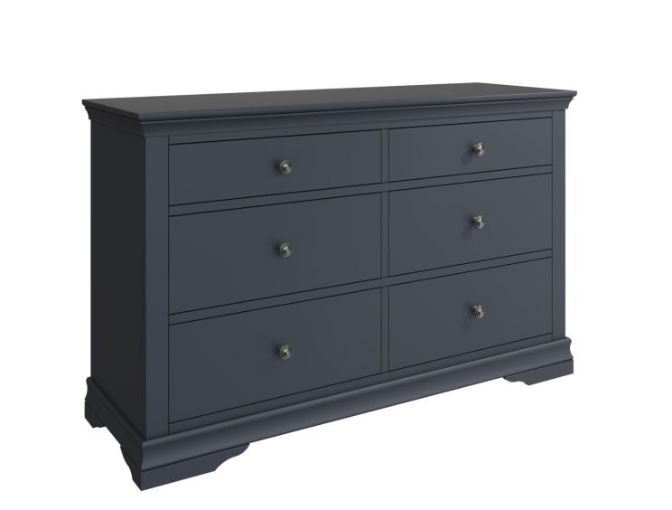 Harley Midnight Grey 6 Drawer Chest Only