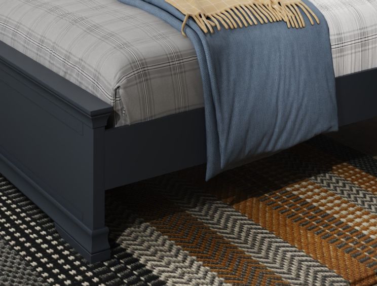Gray wood bed shop frame queen