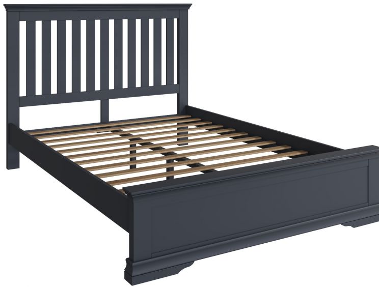 Harley Midnight Grey Wooden Bed Frame