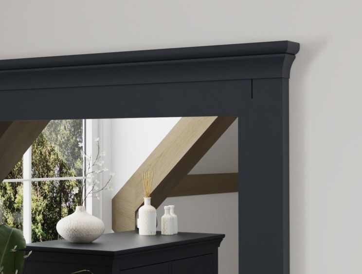 Harley Midnight Grey Wall Mirror Only
