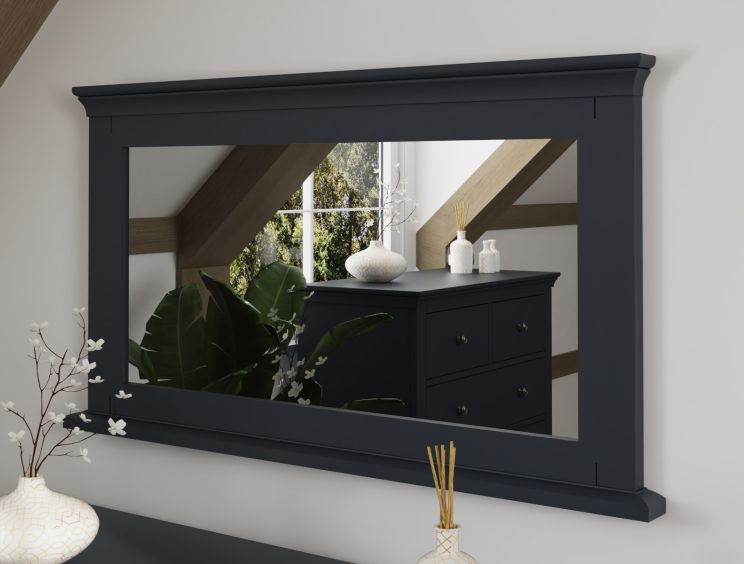 Harley Midnight Grey Wall Mirror Only