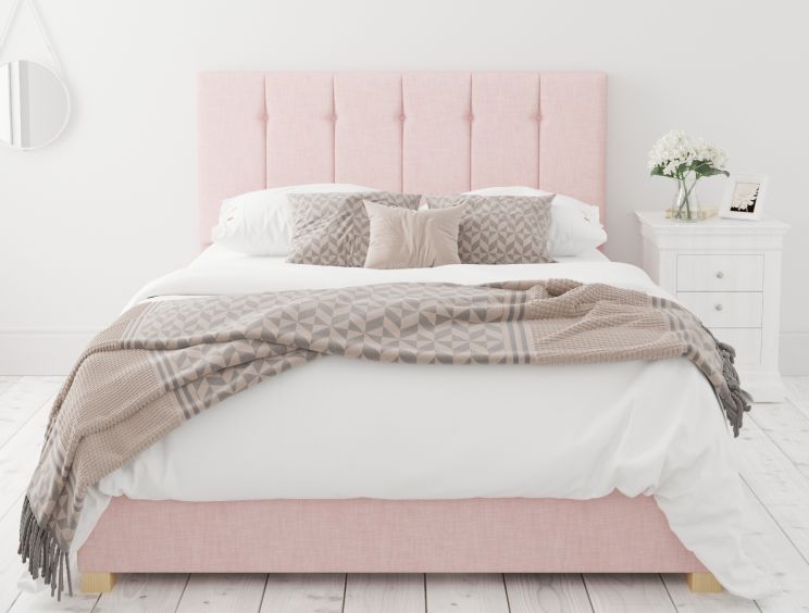 Single pink clearance ottoman bed