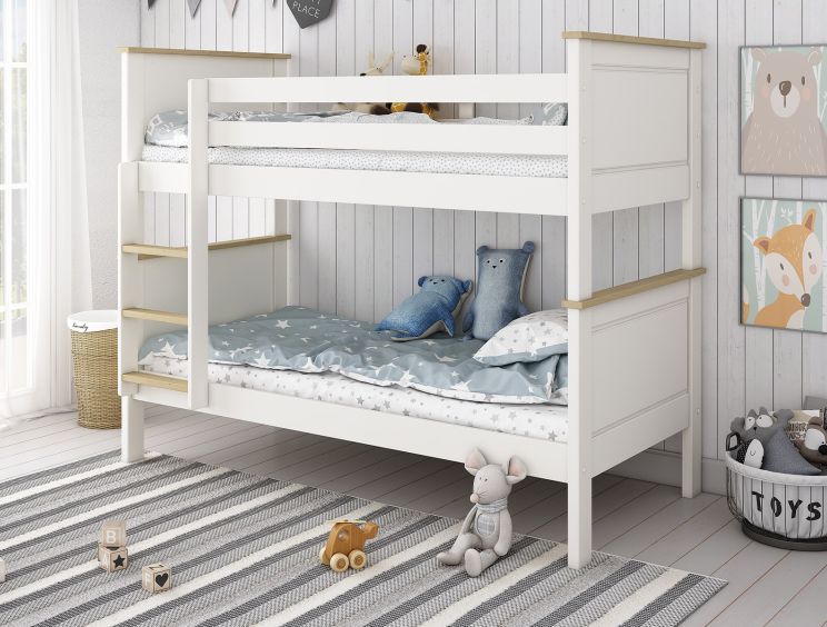 Heritage White Bunk Bed Frame