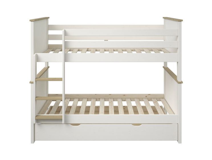 Heritage White Bunk Bed Frame With Drawer