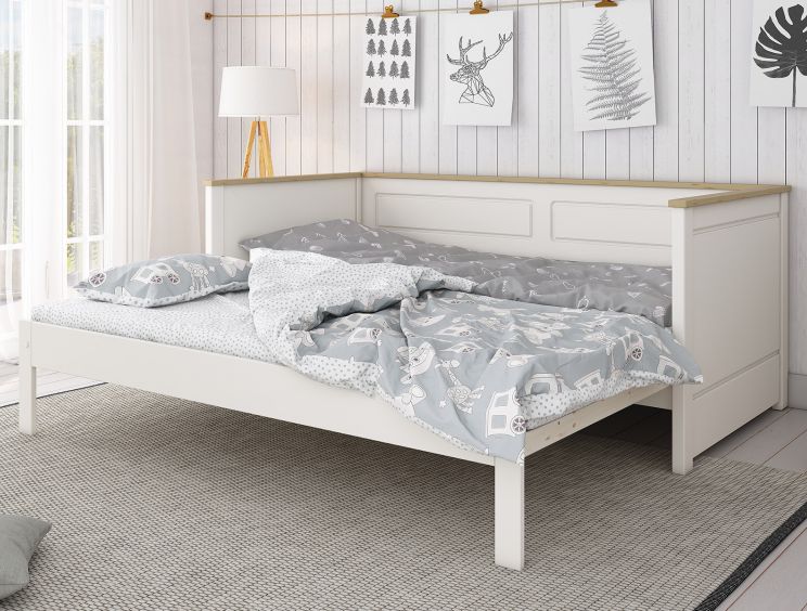 Heritage White Day Bed With Guest Bed