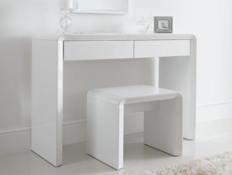 long white dressing table