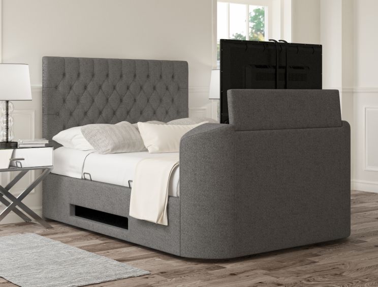 Double ottoman sale tv bed frame