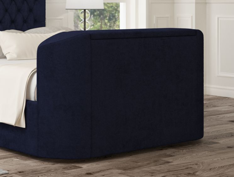 Claridge Upholstered Hugo Royal Ottoman TV Bed - Double Bed Frame Only