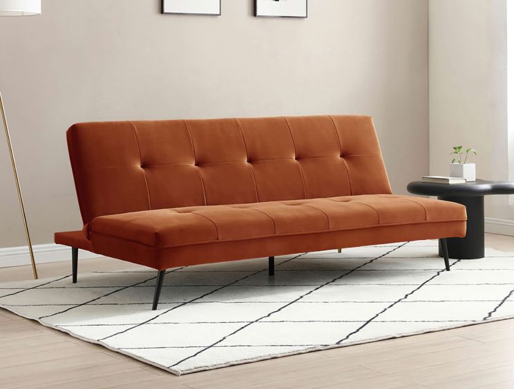 Bassett Burnt Orange Sofa Bed