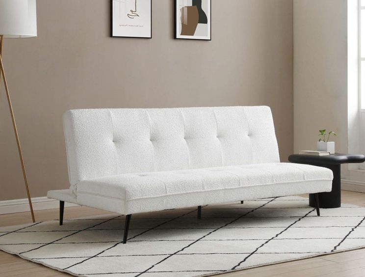 Bassett Cream Boucle Sofa Bed