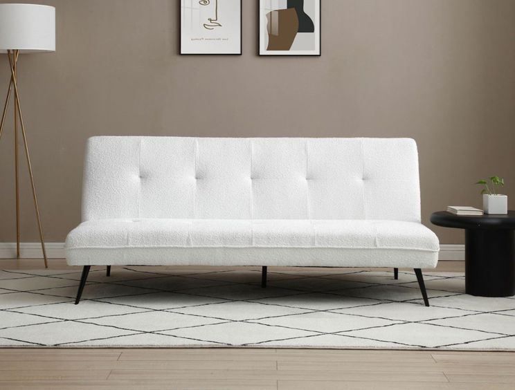 Bassett Cream Boucle Sofa Bed