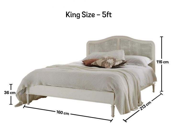 Liberty Rattan Wooden Bed Frame - King Size Bed Frame Only
