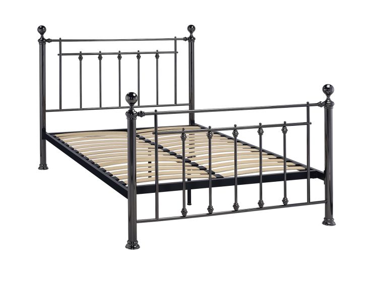 Evermore Black Double Bed Frame