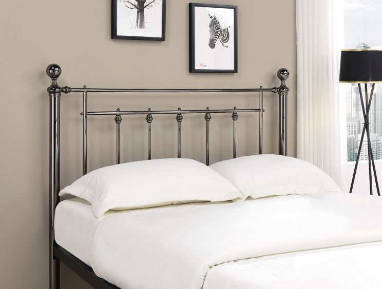 Evermore Black Double Bed Frame