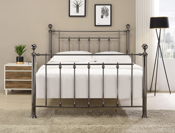 Evermore Black Double Bed Frame