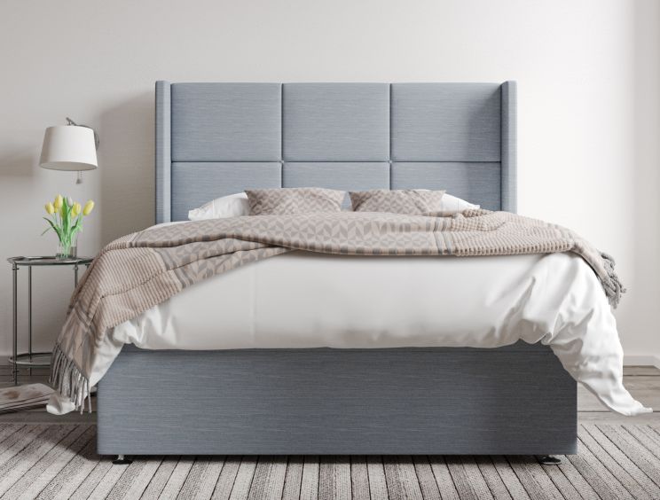 Jane Ottoman Double Linea BlueStone Headboard & Base Only