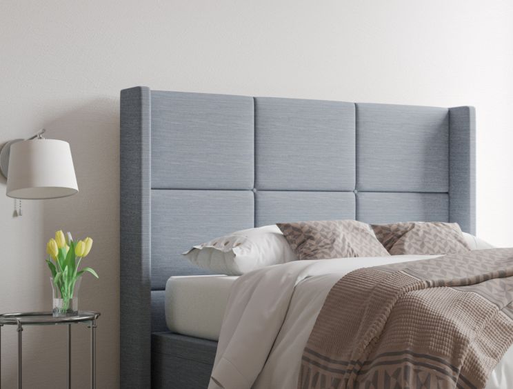 Jane Ottoman Super King Size Linea BlueStone Headboard & Base Only