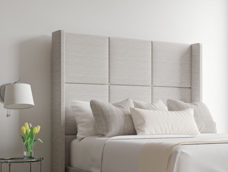 Jane Linea Fog Upholstered Floor Standing King Size Headboard Only