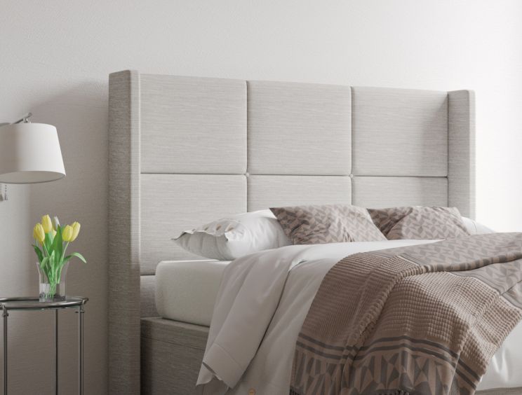Jane Ottoman Super King Size Linea Fog Headboard & Base Only