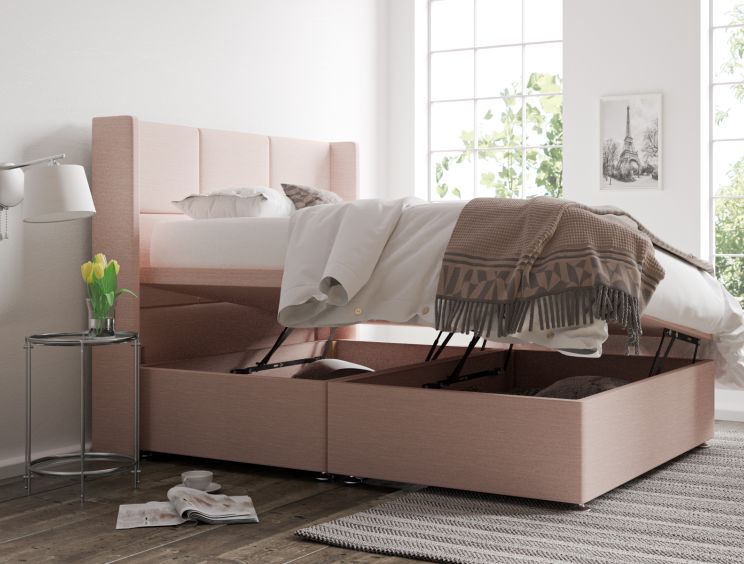 Jane Ottoman Double Linea Powder Headboard & Base Only