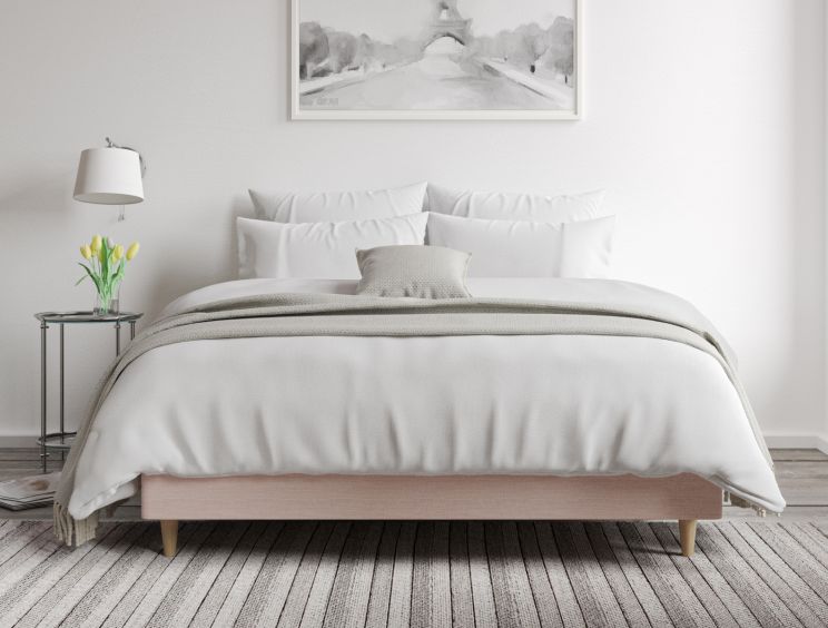Classic Shallow Upholstered Linea Powder Super King Size Base Only