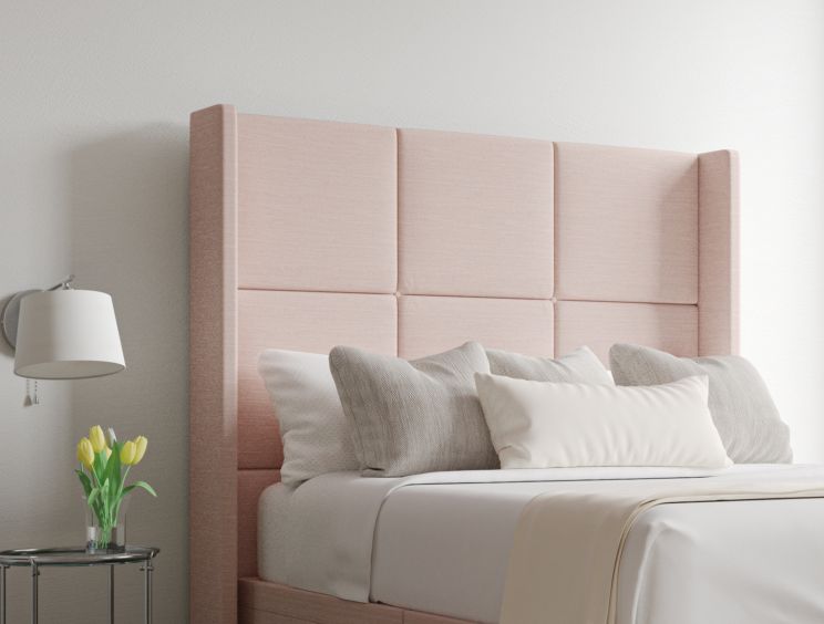 Jane Linea Powder Upholstered Floor Standing King Size Headboard Only