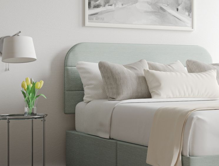 Makayla Linea SeaBlue Upholstered King Size Headboard Only