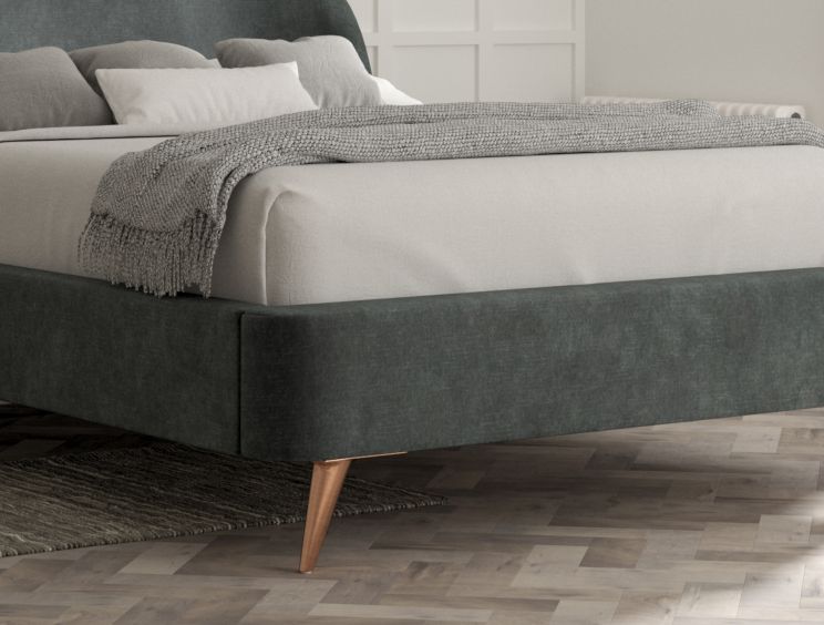 Lunar Upholstered Bed Frame - Single Bed Frame Only - Savannah Ocean
