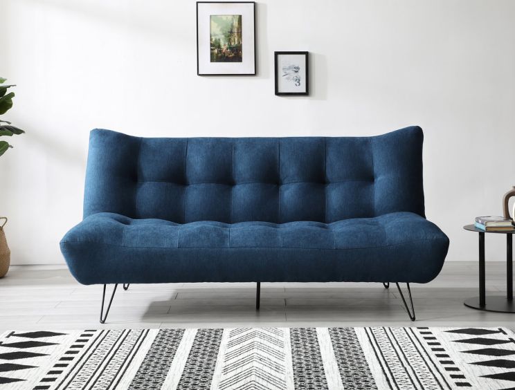 Navy blue discount sofa bed