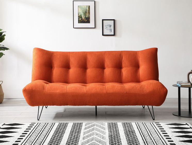 Burnt orange hot sale futon