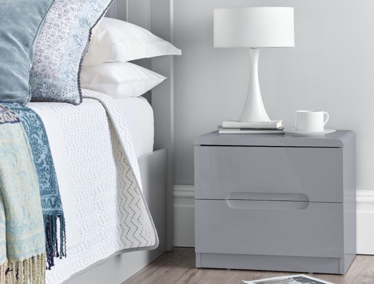 Grey bedroom outlet table