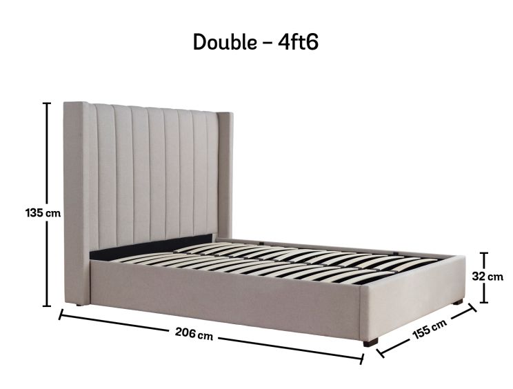 Maya small double store bed frame