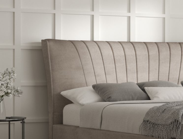 Melbury Upholstered Bed Frame - King Size Bed Frame Only - Naples Silver