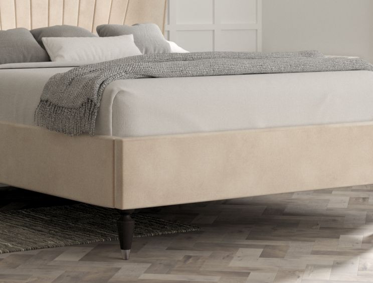 Melbury Upholstered Bed Frame - King Size Bed Frame Only - Savannah Almond